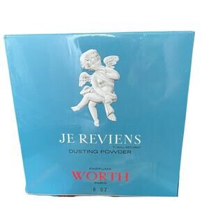Vintage Je Reviens Paris SEALED Dusting Powder, 8 oz